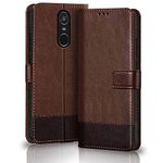 TheGiftKart Flip Back Cover Case for Redmi Note 4 Flip Back Cover Case Dual-Color Leather Finish | Inbuilt Stand & Pockets | Wallet Style Flip Case for Redmi Note 4 (Brown & Coffee)