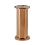 EHardware Depot Stainless Steel Furniture Legs Cabinet Leg Round for Cabinet Sofa Table Kitchen Feet Replacement Cylindrical Shape Legs (1 Piece) (4 Inch, Rose Gold)