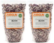 Zursun Heirloom Dry Christmas Lima Beans 20 oz each (2-Pack)