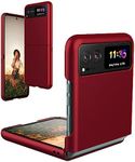 Foluu Case for Motorola Razr 2023 [Not fit Razr Plus 2023], Moto Razr 2023 Slim Phone Case, Ultra Thin Slim Fit Matte PC with Non-Slip Grip Full Protection Cover for Motorola Razr 2023 (Deep Red)