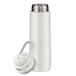 THERMOS Guardian Line Insulated Water Bottle 700 ml White Mat,Double-Walled Stainless Steel, Easy Handling, Perfect Size, Polypropylene, Silicone