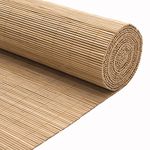 Non-Transparent Bamboo Roller Blind,Sun Protection Bamboo Roll Up Window Blind,Roll Up Blind,50-160cm Wide Bamboo Shades,for Windows/Doors/Balconies,with Side Pull (50x120cm/20x47in)