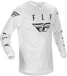 Fly Racing Universal Jersey (White/Black, Large)