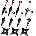 Ninja Cosplay Kunai Set 10 Pcs Props Big Kunai Plastic Toy for Japanese Ninja Cosplay Accessories