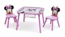 Delta Children Disney Minnie Mouse Table and Chair Set with Storage