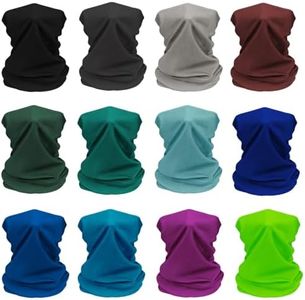 12pcs Cooling Neck Gaiter for Men Women Summer Gaiters Sun Protection Face Covering Balaclava Bandana