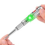 SATYWALI LED Light Screwdriver Tester Pen Multifunction Dual LED AC-DC High-Brightness Intelligent Voltage Tester, Ideal for Electric Power Testing (1)