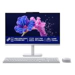 Lenovo A100 AIO Intel® Core™ i3-N305 24" FHD IPS (8GB RAM/512GB SSD/Windows11/Office 24/2Wx2 Speakers/Wireless EOS Keyboard & Mouse, Cloud Grey), F0J6005LIN All-in-One Desktop
