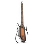 Donner Acoustic Electric Guitar HUSH I PRO Travel Guitar with Multiple Effect Modes Smart Guitarra Kit of Earphone, Gig Bag, Strap, Charging Cable, Sunburst