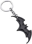 (dual black) - OK-STORE Batman the Dark Knight Movie Metal Brands Keychain (black)