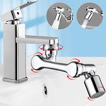 Extension Valve 1080° Rotatable Multifunctional Tap Aerator Swivel Tap Extension Attachment with Aerator 2 Modes Tap Adapter with Universal Aerator Made of Brass