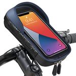 Vitalismo Bike Phone Holder Waterproof - Motorbike Phone Holder 360° Rotation, Cycling Handlebar Bag, Bike Phone Mount for iPhone 14Pro Max/14Pro/14/13/11/X/8 Samsung LG Cellphones up to 7''Blue