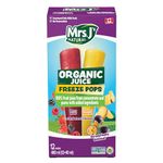 Mrs. J's Natural, Tropical Passion & Berry Blast, Organic Juice Pops, Pack of 12 x 53 ml