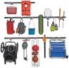 Rubbermaid 20-Piece FastTrack Garage Wall-Mounted Storage Kit 5 Rails and 15 Hooks for Home/House/Tool/Sports/Utility Purposes