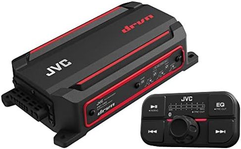 JVC KS-DR2104DBT Compact 4-Channel 600 Watt Car Amplifier with Bluetooth Streaming. Built for Marine, ATV and Powersport Applications. Waterproof, Dustproof, Rust Proof and Vibration Proof