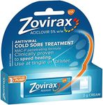 Zovirax, Anti-Viral Cold Sore Cream Pump, Treatment for Cold Sores, Aciclovir 5%, 2g