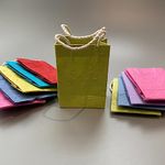 VIE Assorted Coloured Mulberry Paper Gift Bag, Single, 10x7cm