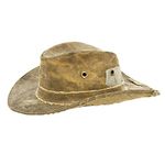 The Real Deal Brazil Recycled Tarp Original Bendable Adventure Hat (Brown, XXL)