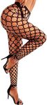 RSLOVE Women Sexy High Waist Tights Rhinestone Sparkle Fishnet Stockings Pantyhose Leggings Lingerie Pants