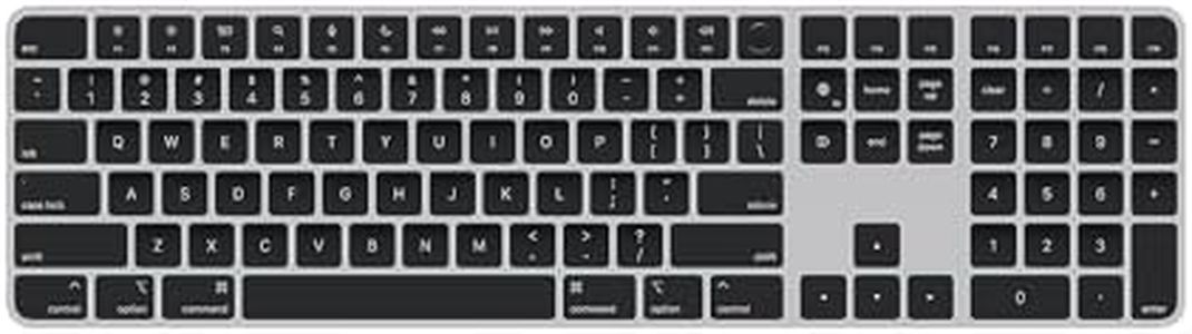 Apple Magic Keyboard con Touch ID e tastierino numerico: Bluetooth, ricaricabile. Compatibile con i computer Mac con chip Apple; Inglese (USA), tasti neri