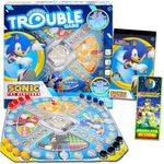 Sonic The Hedgehog Pop Up Board Game - Bundle with Sonic Board Game for Kids with Pop Up Dice Plus Stickers, More | Sonic The Hedgehog Games for Birthday Party