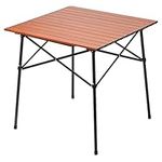 PORTAL Lightweight Aluminum Folding Square Table Roll Up Top 4 People Compact Table with Carry Bag for Camping, Picnic, Backyards, BBQ