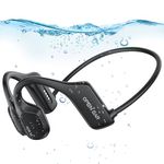 Bone Conduction Headphones Swimming Headphones, IP68 Waterproof Wireless Headset Bluetooth v5.3, Built-in 16GB with MP3 Player, Open Ear Sports Earphones for Swimming, Sports, Running, Driving