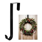 Hang Ups Christmas Wreath Hanger for Front Door, Strong Wreath Hook for Indoor & Outdoor Christmas Decorations Over The Door Hook