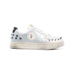 VERSACE JEANS Fashion Sneakers 75VA3SKC, Silver, 4 UK