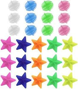 SING F LTD 180PCS Assorted Colors Bike Wheel Spoke Round Luminous Beads Star Cycling Clips Bicycle Wheel Spoke Decoration Accessories for Kids Children Bikes Plastic