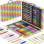 Artworx Colouring Set - Stationery Set For Girls - Assorted Felt Tips, Fineliners & Gel Pens For Art - Colouring Sets For Children - Kids Drawing Set - Girls Stationary Gift Sets - Kids Colouring Sets