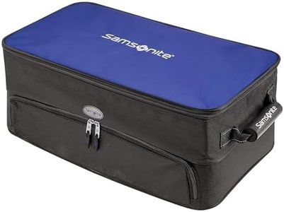 Samsonite Expanding Golf Trunk Locker Organizer, Black/Blue