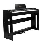 Kadence DP02WBK GEN25 Digital Piano | 88 Weighted Progressive Hammer Action Keys | Wooden Stand, Triple Pedal, Music Stand | French Dream Chip | 2025 Edition | Black