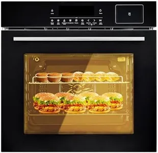 24" Electric Wall Oven with 4 Cooking Functions & 102 Automatic Recipes, 2.5 Cu.ft Capacity Stainless Steel Single Wall Oven with Auto Cleaning, Defrost…Additional Function, 3000W Built In Oven, 240V