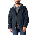 Dickies Men's Duck Canvas High Pile Fleece Lined Jacket, Rinsed Dark Navy, M