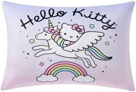 NORTHWEST Kids Reversible Pillow (w/Removeable Shell), 20 in x 30 in, Hello Kitty