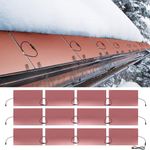 H&G lifestyles Roof Heat Metal Panel for Ice Dams Heating Snow and Ice Melting Mats for Roof and Gutters Heated Roof De-Icing Kit with Self-Regulating Heat Cable Heated Roof System (14“W x 24'L)