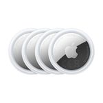 Apple AirTag 4 pack (2nd generation): Tracker for Keychain, Wallet and More; Locator with Sound; Simple One-Tap Setup with iPhone or iPad; Key Finder with up to 1.5x Precision Finding Range