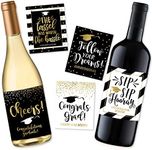 5 Gifts For Graduation Wine Labels For Bottles - Cool Graduation Gifts For Him, College Graduation Gifts For Her 2024, Gift Ideas For Graduation 2024 Gifts For Graduation From College, Nurse, MBA, PHD