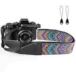 BestSounds Camera Strap, Jacquard Weave 2" Shoulder Neck Straps for All DSLR Cameras Men Women Photographers (Jacquard Aztec Style)