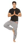 Aatman One Size Men's Eco-Friendly Cotton Hopper Pyjama | Fits Waist Size 26 To 38 Inches_Hop-At23, Casual Style, Black