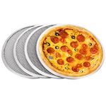 MIVIDE 4PCS 12In Mesh Pizza Screen, Pizza Trays for Oven Non Stick, Aluminium Pizza Mesh Screen, Round Pizza Tray Pizza Baking Sheet for Oven