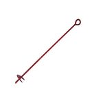 MTB 30¡± Auger Earth Anchor 3¡± W helix, 12mm Rod, Painted red, Guying Tents Fencing Canopies, Pack of 1 (Also Sold as Pack of 6)