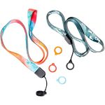 GrliTra Anti-Lost Silicone Rubber Ring Multipurpose Carrying Kit, Multicolor2pcs