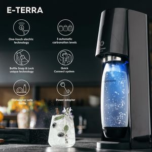 SodaStream E-Terra Sparkling Water Maker – Black