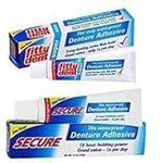 FittyDent Secure Denture Adhesive - 1.4 Oz - Zinc Free, 12 Hour Holding Power,Good Value - 1x Per Day,We Improve Quality of Life