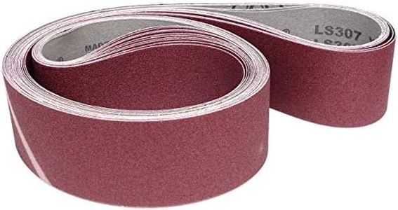 Klingspor LS 307 X Lot de 10 bandes abrasives Premium (2 x P40, P60, P80, P120 et P180) - Dimensions : 50 x 1000 mm