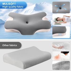 MULISOFT Memory Foam Pillow – Grey Orthopedic Support
