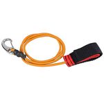 Tbest Kayak Paddle Leash, Canoe Kayak Paddle Leash Elastic Kayak Canoe Safety String Fishing Rod Pole Leash Lanyard String Cord With Carabiner Clip replacement for Paddling(Orange)