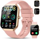 Smart Watch for Men Women with Bluetooth Call 1.91" Screen Fitness Watch with 24H Sleep/Heart Rate Monitor, 120+ Sports Mode Fitness Tracker Smartwatch with IP68 Waterproof for Android iOS, Rosegold